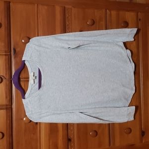 LOFT Gray Lightweight Sweater. Size Medium